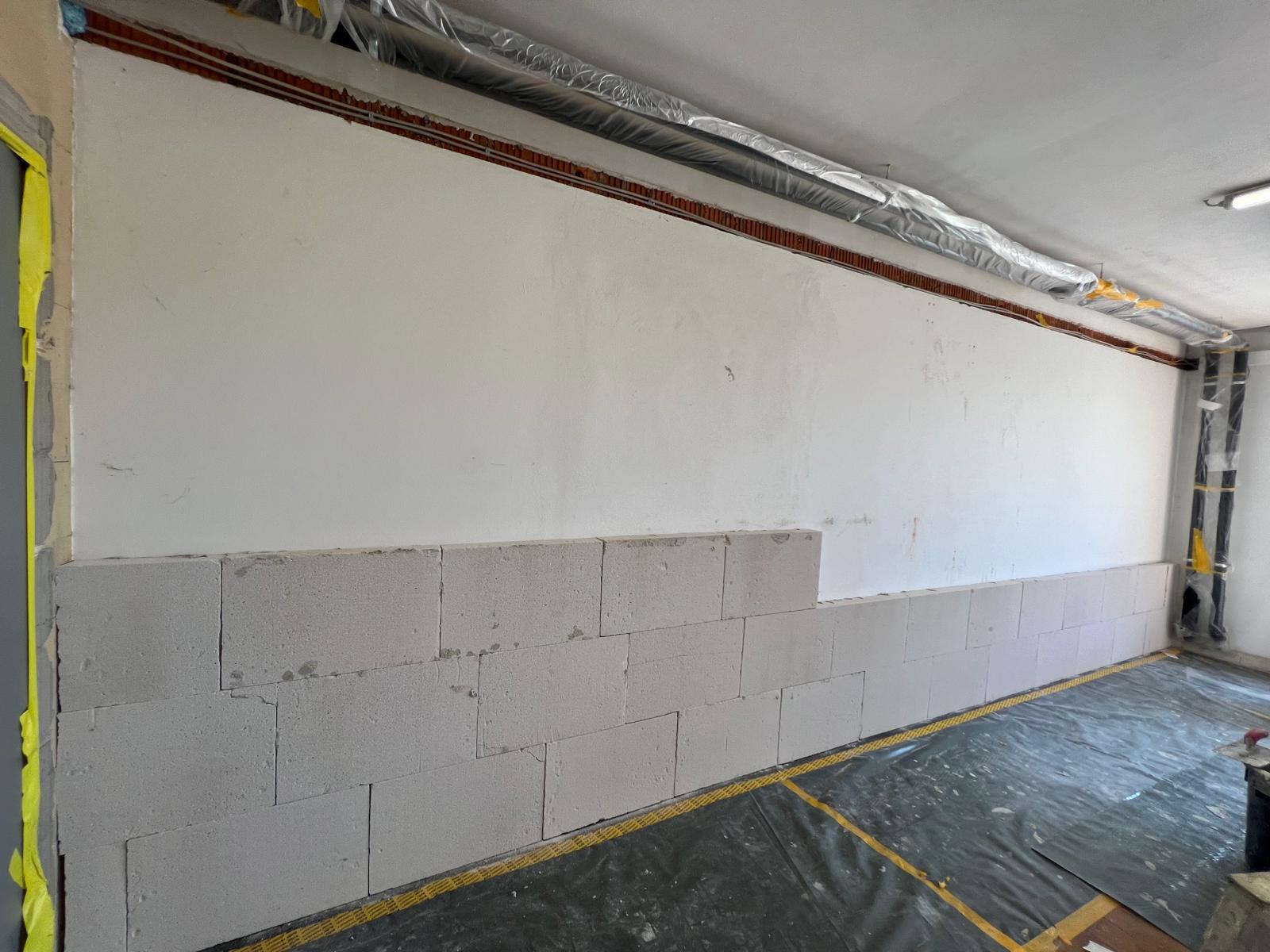 Garagenrenovierung mit Dämmung und Putz - 1